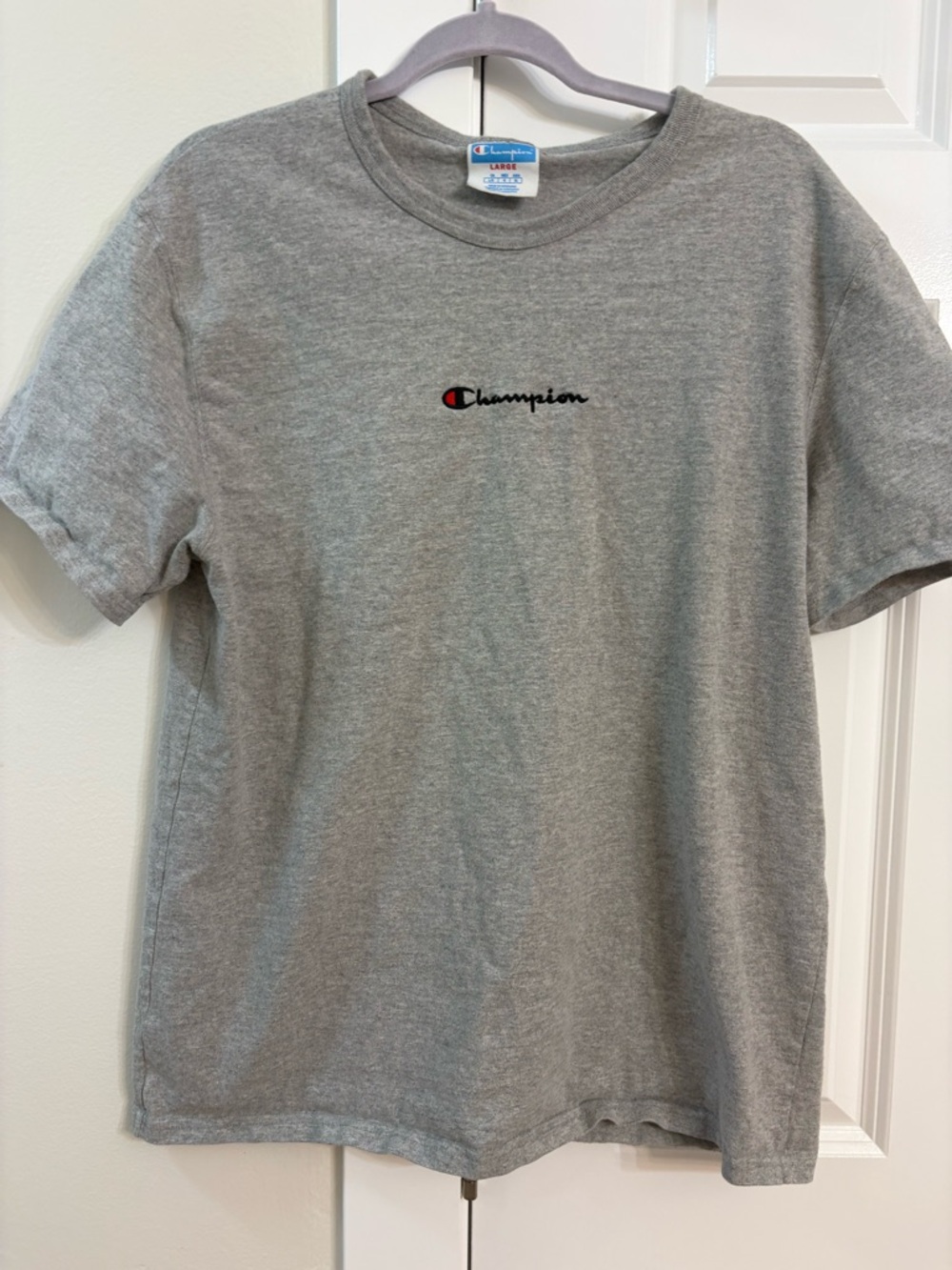 Champion Heather Gray Crewneck T-Shirt with Tag